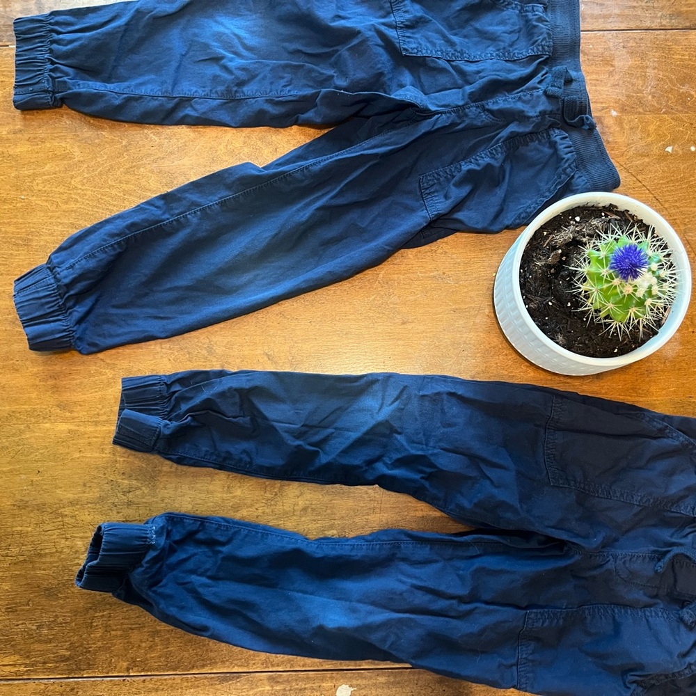 Jumping Beans Boys Navy School Pants 2-Pack Size 6 Elastic Waist